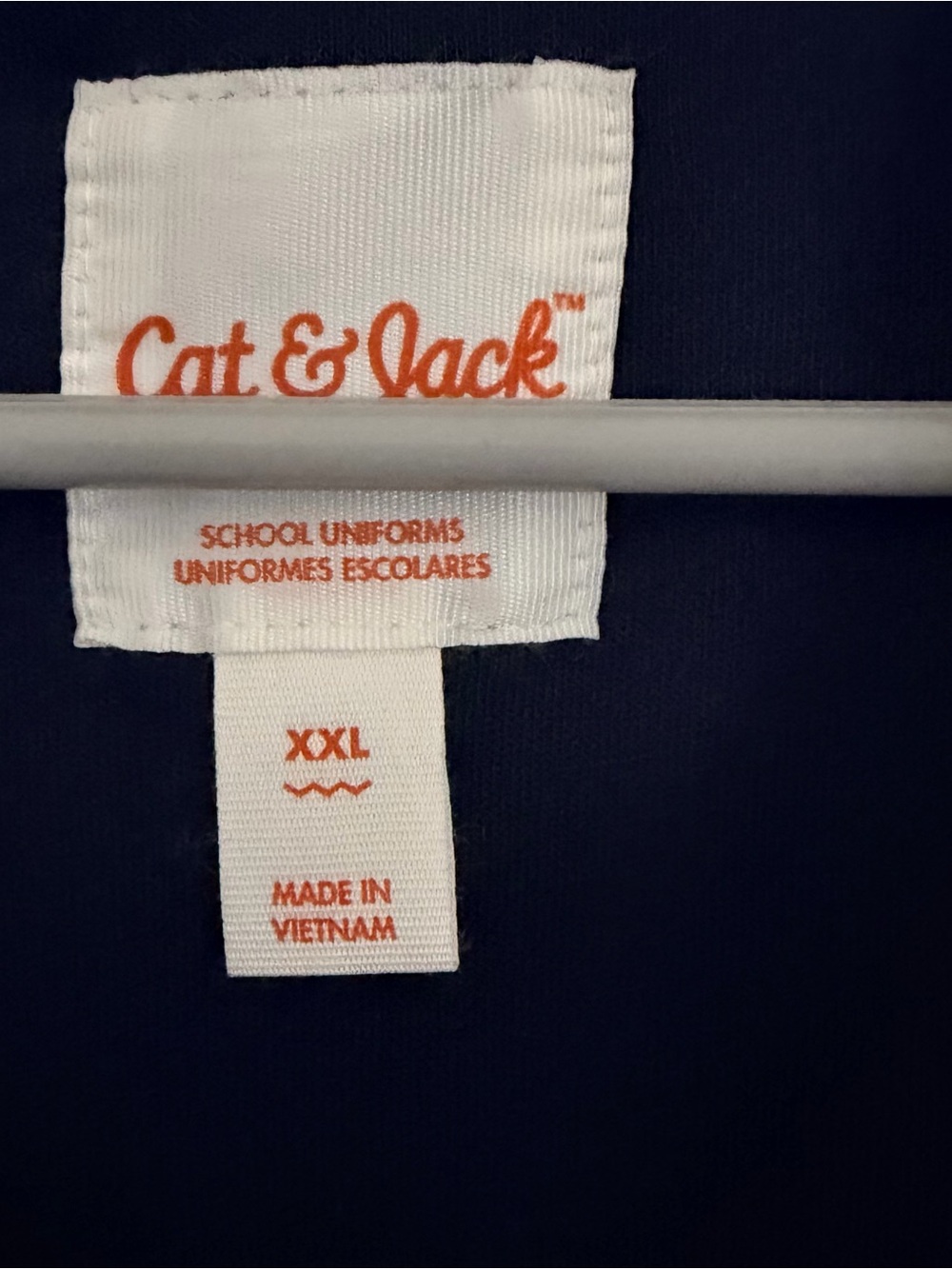 Cat & Jack Kids Navy Uniform Hooded Windbreaker Jacket NWT - Picture 6 of 6